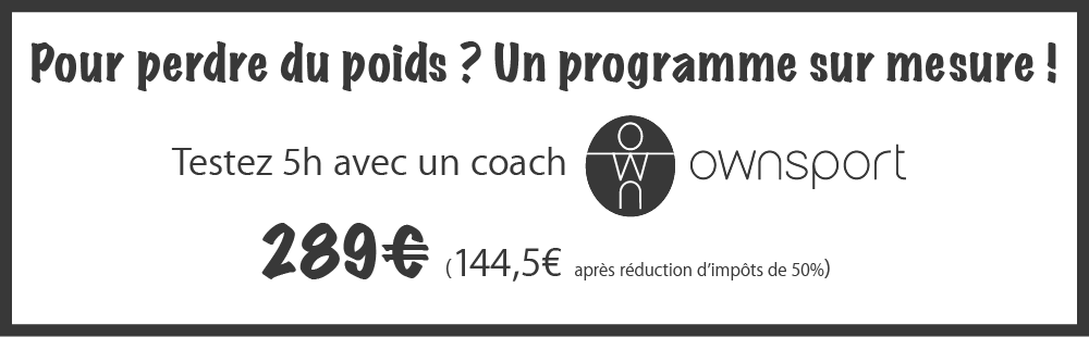 Programme pour perdre du poids avec un coach sportif