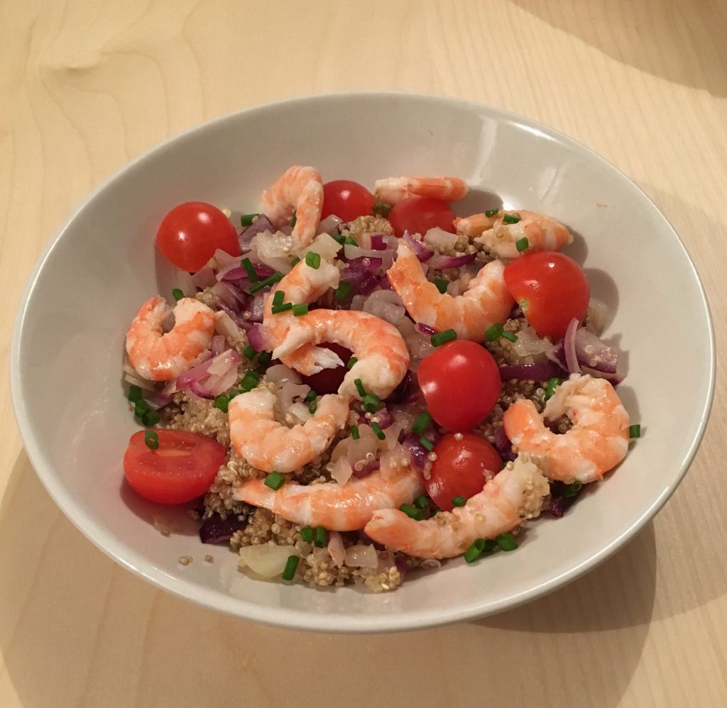 Salade tomates cerise quinoa