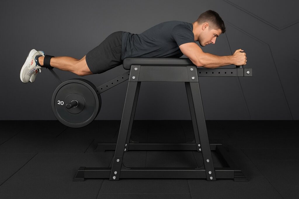 Un homme en train de faire le reverse hyper